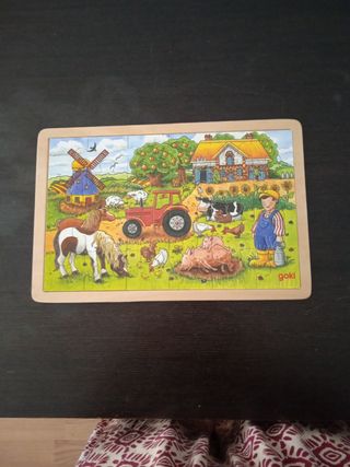 Puzzle de madera 24 piezas Granja