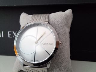Reloj Calvin Klein Plata y Blanco