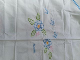 Tovaglia tonda ricamata 1992 diametro 60