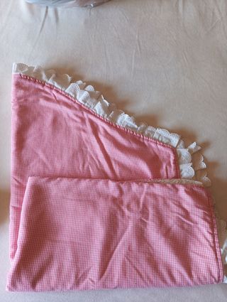 Cambiador bebé felpa rosa