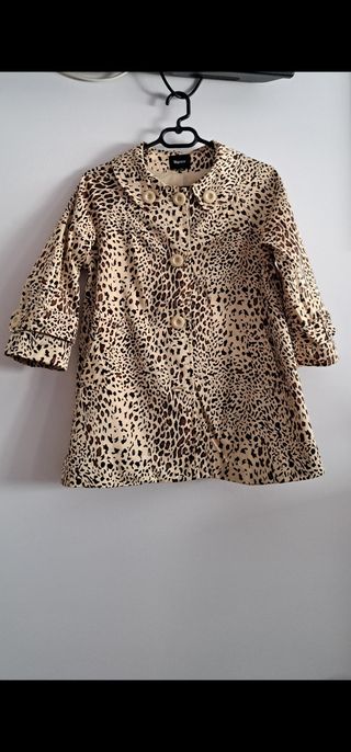 Chaqueta Blanco estampado leopardo