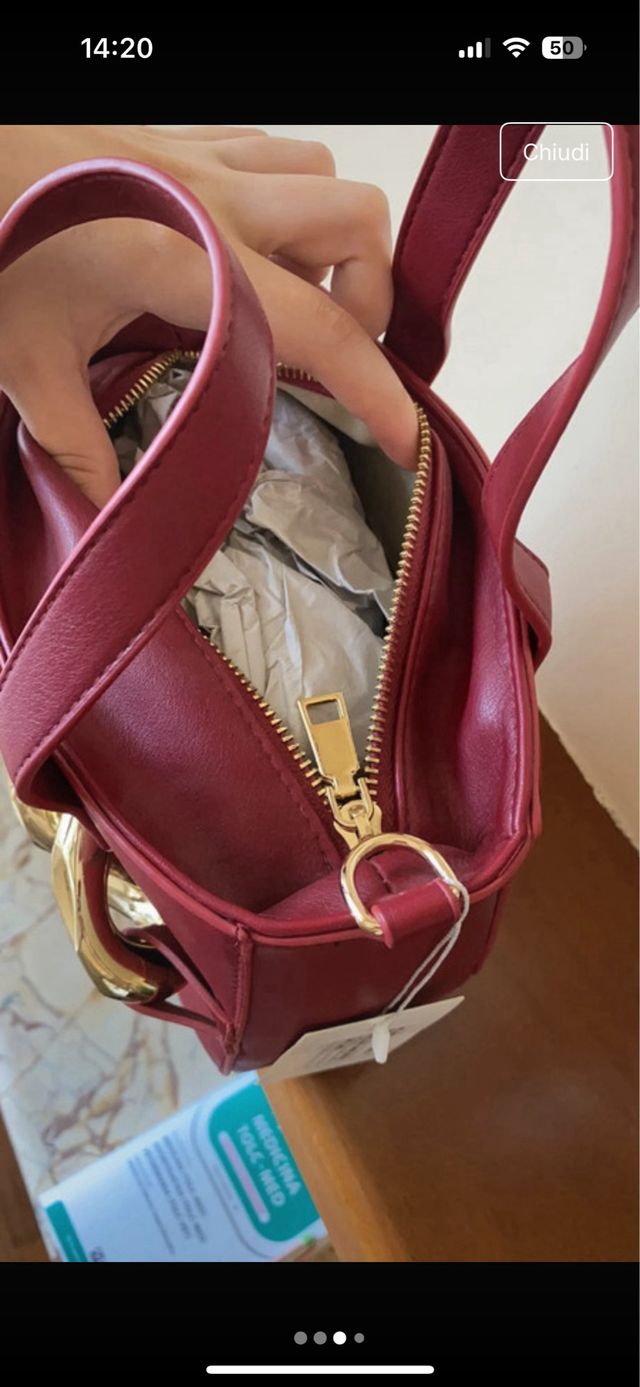 Borsa donna con catena dorata