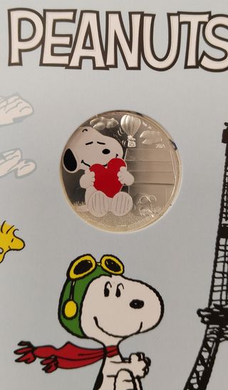 Moneda 10€ Francia 2025 Snoopy