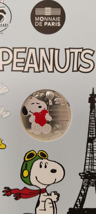 Moneda 10€ Francia 2025 Snoopy