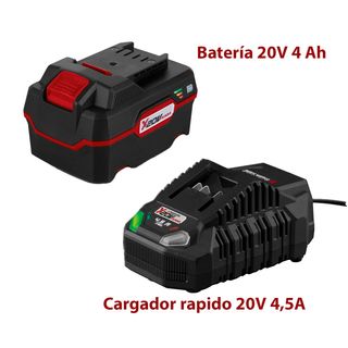 TALADRO PERCUTOR Y AMOLADORA CON BATERÍA+CARGADOR