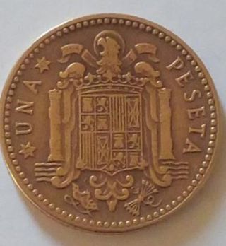LOTE 2 MONEDAS 1 PESETA.1947.*48* Y *49*. ESPAÑA.