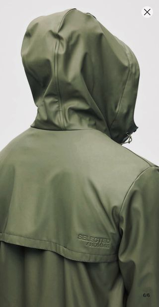 Gabardina / Chubasquero SELECTED / HOMME Verde Oli