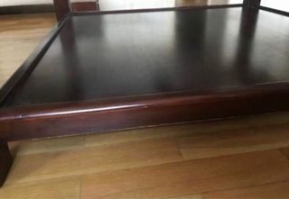 Mesa de centro madera y cristal