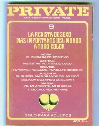 Private 9 Berth Milton revista ADULTOS con poster