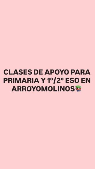 Clases particulares a domicilio Arroyomolinos