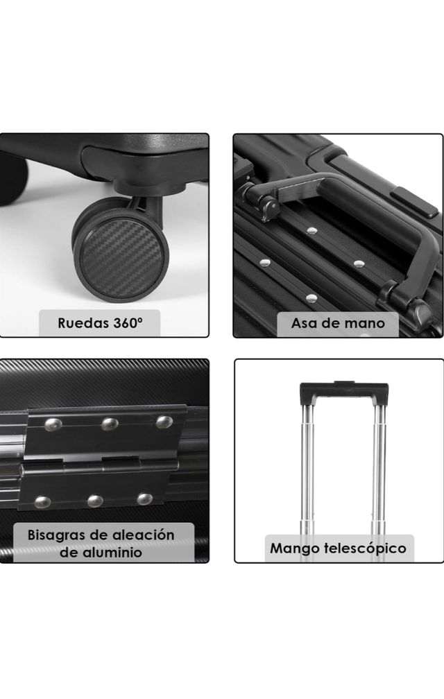 *NEGOCIABLE* Maleta Cabina Mercury Textil Negra Ru