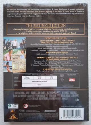 DVD 007 Thunderball Operazione Tuono