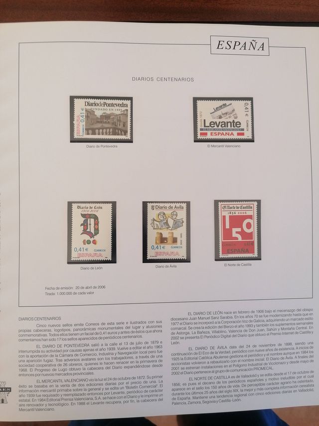 ETICHETTE ESPAÑA MNH**EN DUE ALBUM DAL 2005 AL 2008 (4 ANNI)