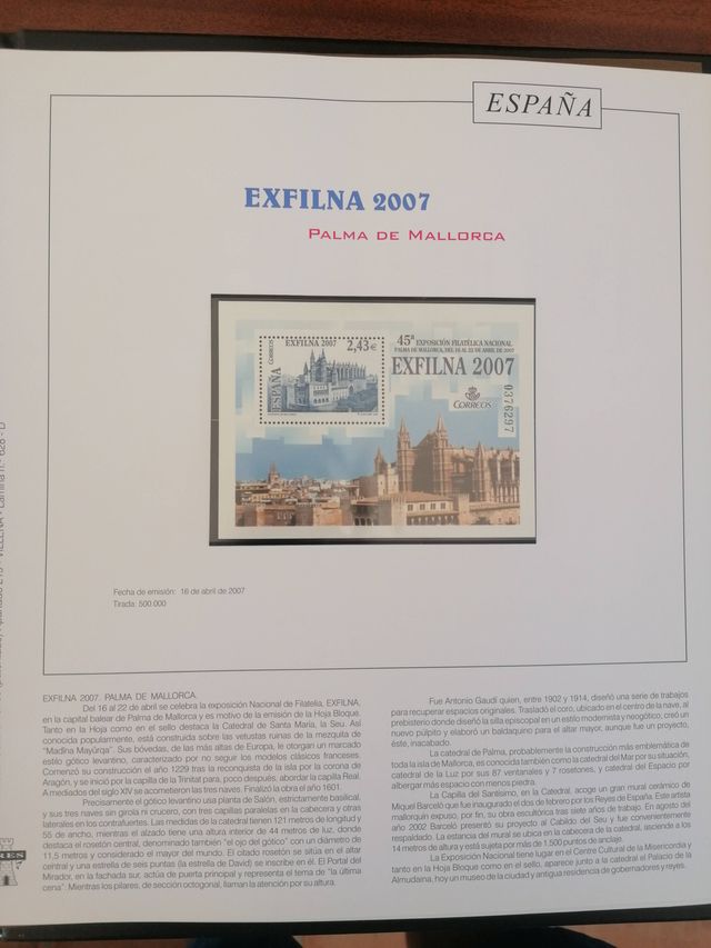 ETICHETTE ESPAÑA MNH**EN DUE ALBUM DAL 2005 AL 2008 (4 ANNI)