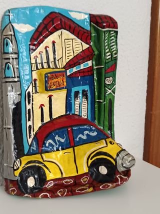 ANTIGUO CUADRO DE CUBA EN RELIEVE 