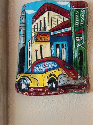 ANTIGUO CUADRO DE CUBA EN RELIEVE 
