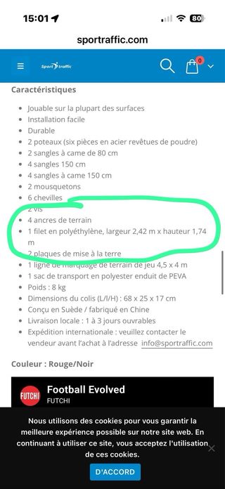 Portería Fútbol Plegable Futchi