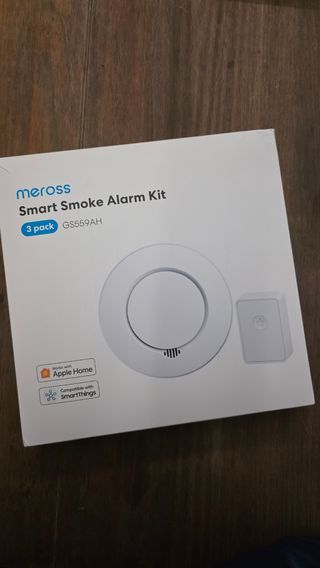 Kit allarme antifumo intelligente Meross, confezione da 3