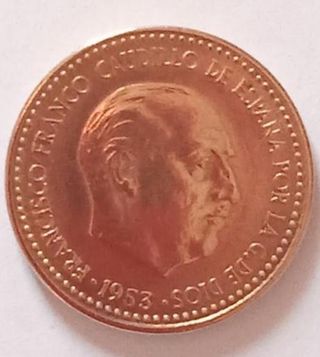 MONEDA 1 PESETA.1953.*56*.PRECIOSA.ESPAÑA.