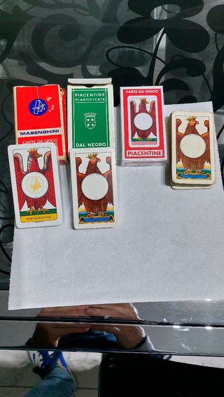 Lotto carte Masenghini Piacentine Dal Negro
