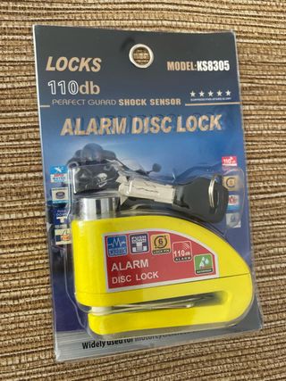 Candado Disco Moto Alarma 110db KS8305