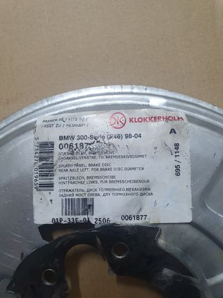 Protector disco trasero BMW E46 adaptado para E30