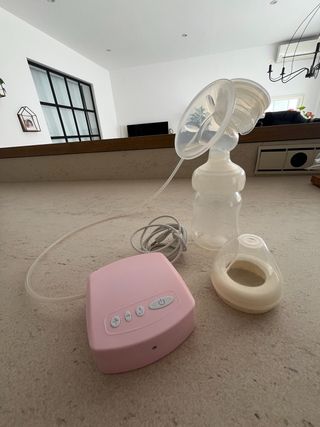 Sacaleches eléctrico rosa