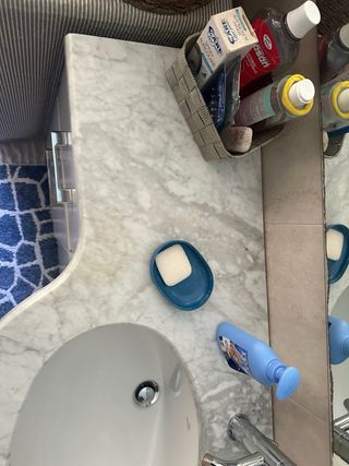 Lastra marmo Carrara per lavandino