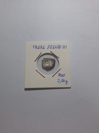 1 Real Felipe III Macuquina Plata