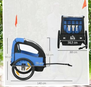 Remolque bici niños +18 meses