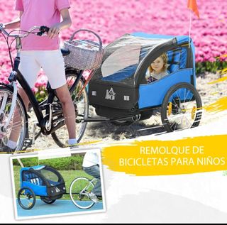Remolque bici niños +18 meses