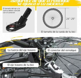 Remolque bici niños +18 meses