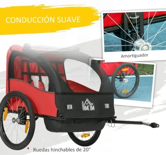 Remolque bici niños +18 meses