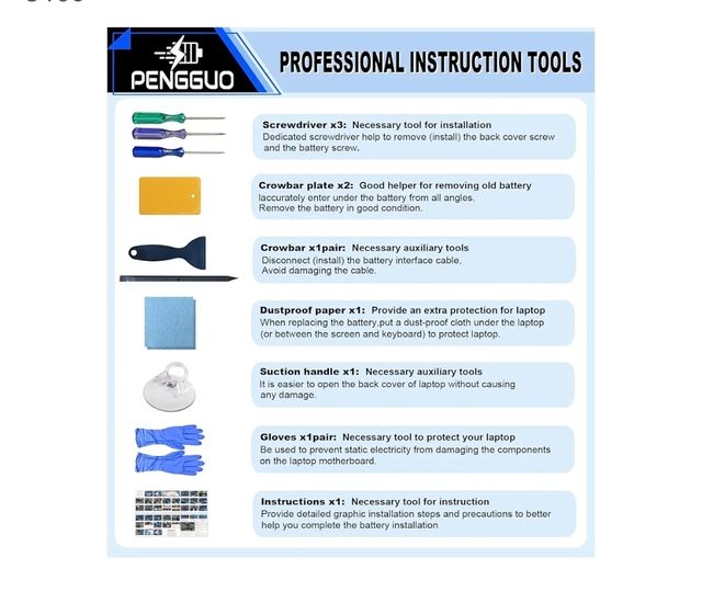 Batería Pengguo A1964 para MacBook Pro 13 A1989