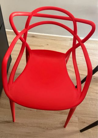 Silla moderna salón/cocina negra