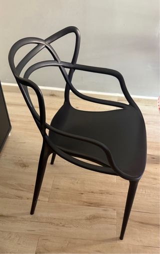 Silla moderna salón/cocina negra