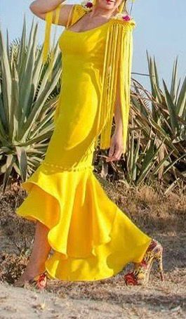 Abito Flamenco Giallo