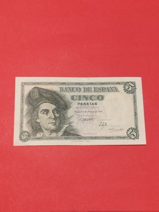 Billete 5 Pesetas Banco de España 1948
