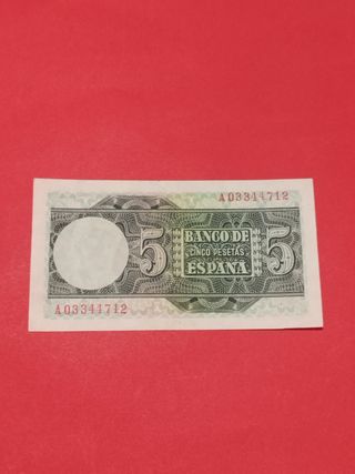 Billete 5 Pesetas Banco de España 1948