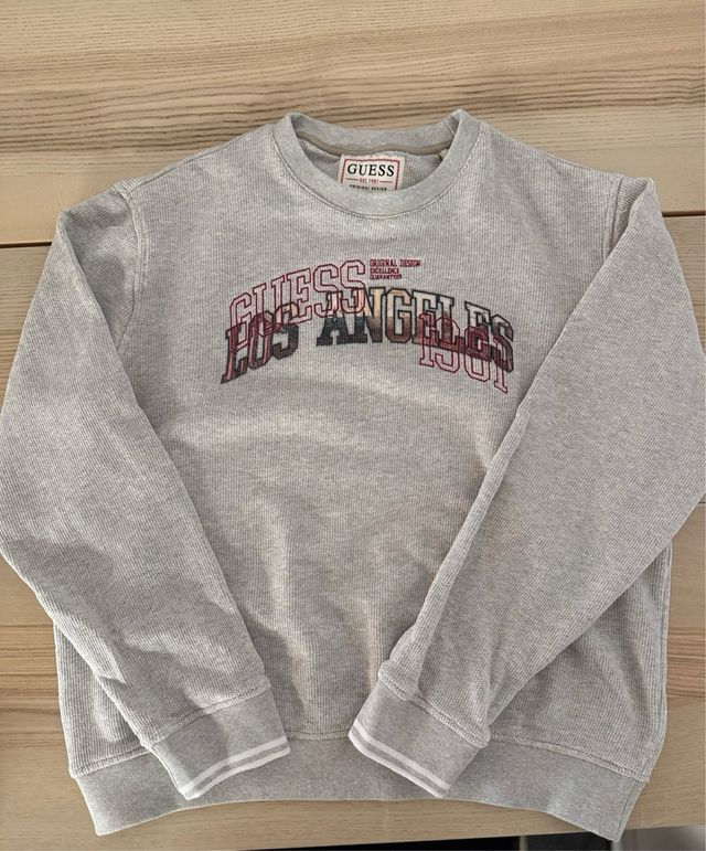 Sudadera Guess Gris Los Angeles 1981