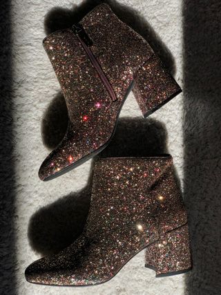 Botines Bershka Purpurina Talla 38