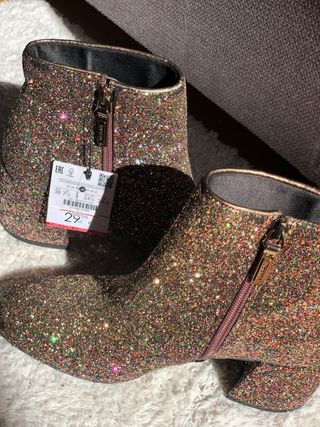 Botines Bershka Purpurina Talla 38