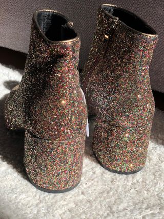 Botines Bershka Purpurina Talla 38