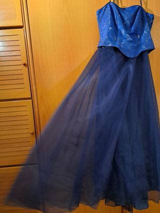 Vestido de fiesta azul