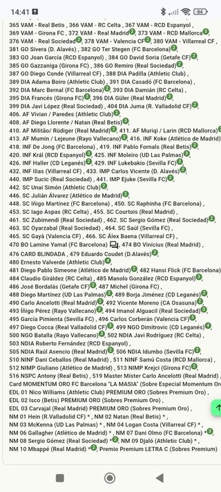 Cromos Adrenalyn XL 2024-25