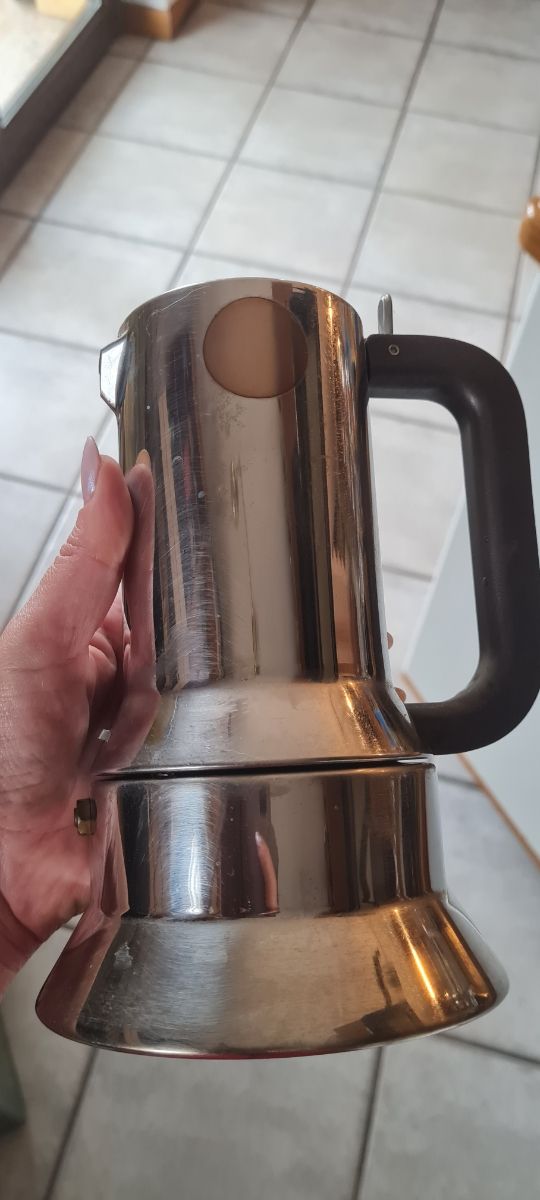 Caffettiera Alessi in acciaio