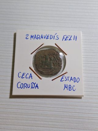 2 Maravedís Felipe II Coruña