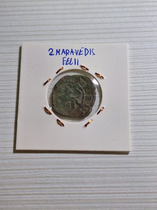 2 Maravedís Felipe II Coruña