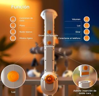 Móvil Cuna Bebé TUMAMA Animales Peluche