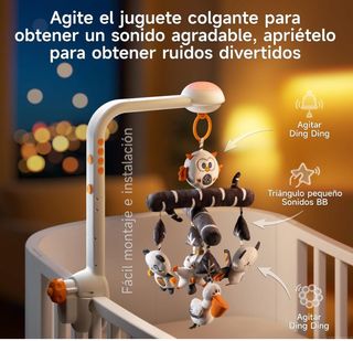 Móvil Cuna Bebé TUMAMA Animales Peluche
